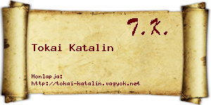 Tokai Katalin névjegykártya