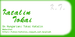 katalin tokai business card